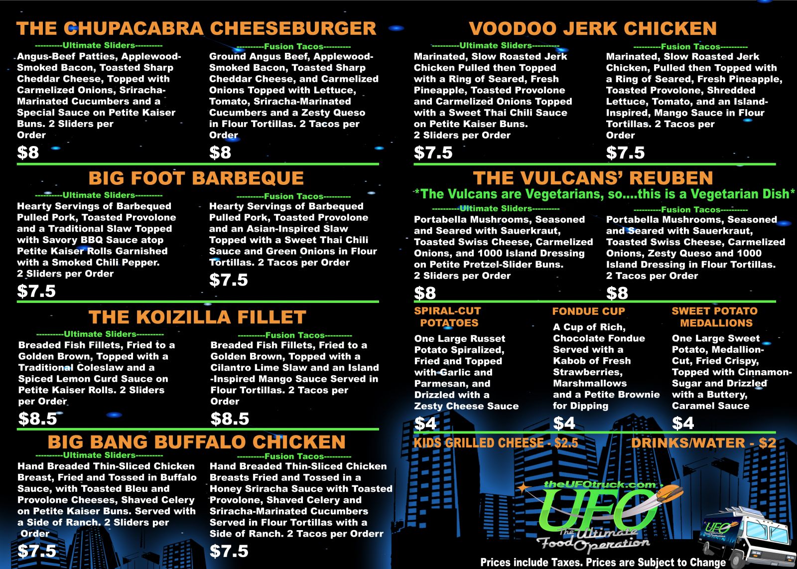 UFO Food Truck Old Bust Head